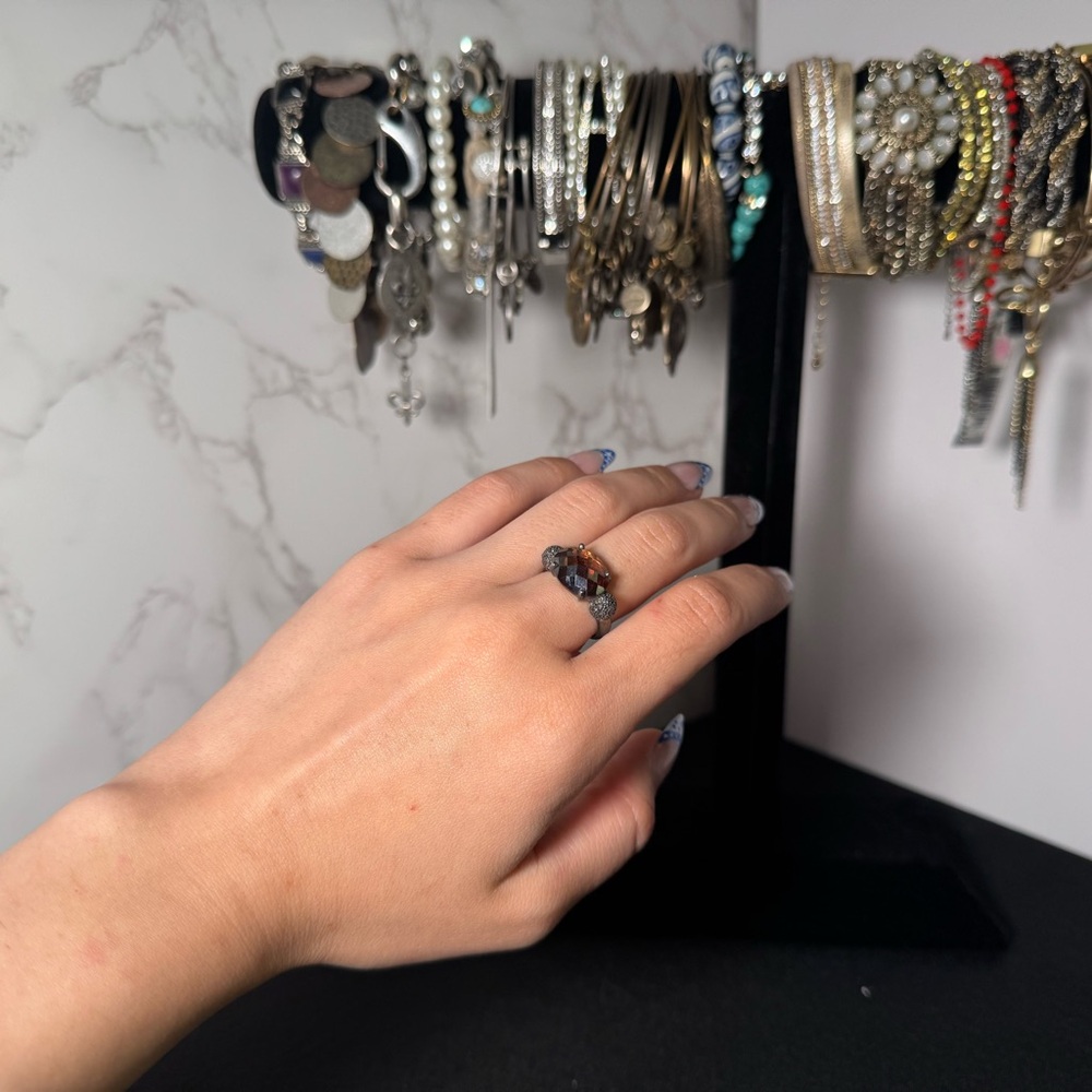 Thomas Sabo Brown and Silver Gemstone Ring - Picture 8 of 8